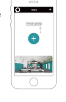 CloudEdge app startskærm med knappen Tilføj kamera