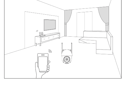 Conecte a câmera a uma rede WiFi de 2.4 GHz em casa
