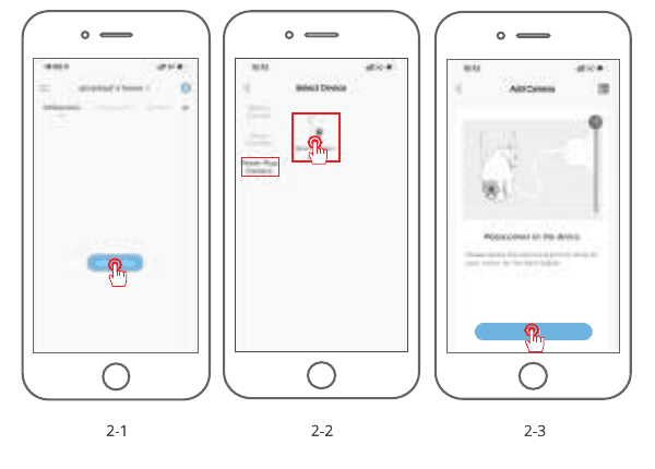Añadir un dispositivo: toca Añadir, selecciona la cámara en la lista de dispositivos y continúa