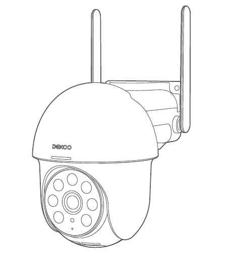 DEKCO DC5E HD WiFi PTZ câmera de segurança