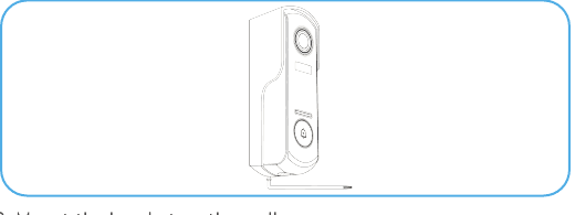 Video doorbell with the mounting bracket being removed
