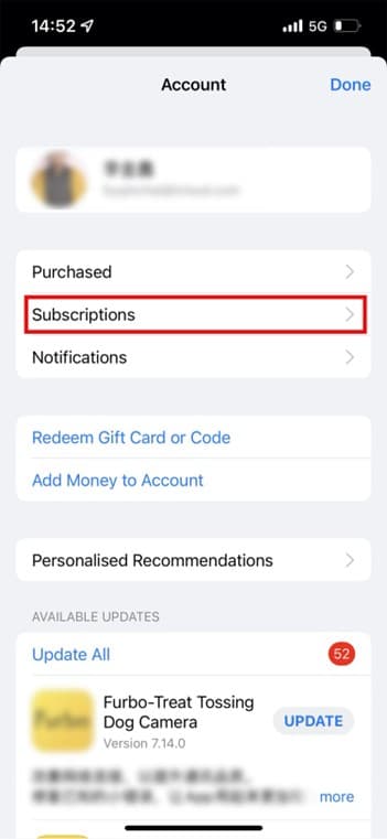 Abonnements Apple ID