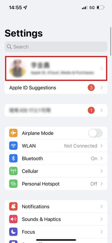 Avatar Réglages iOS