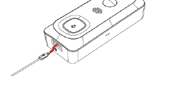 Connecting the charging cable to the doorbell charging port